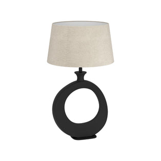 Diezma Round Black Table Lamp