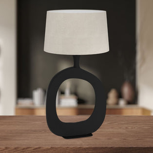 Diezma Tall Black Table Lamp