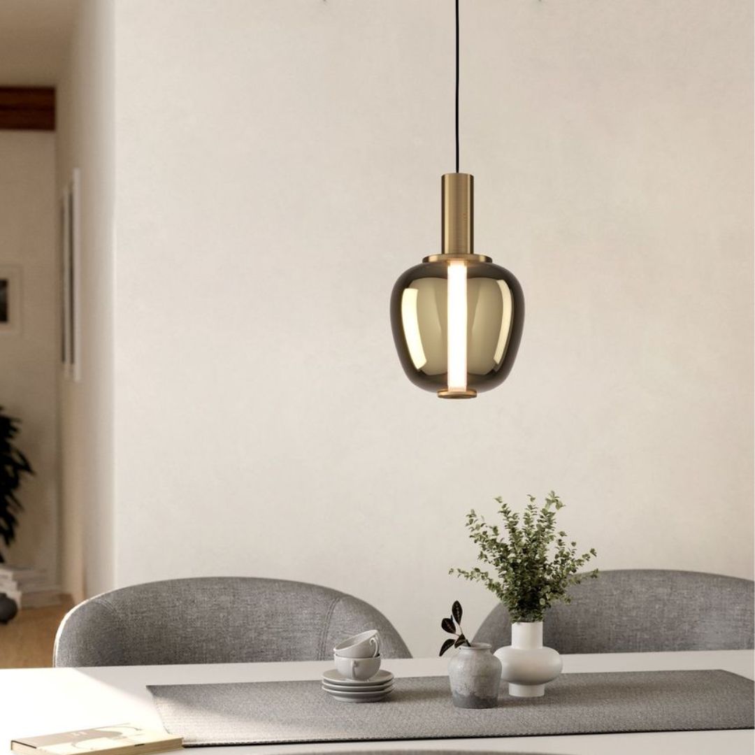 Fruitera Brushed Brass LED Pendant Ceiling Light