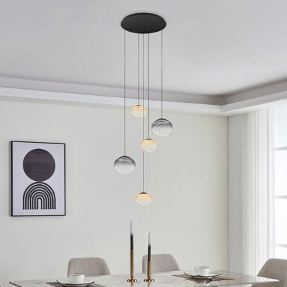 Pantoja 5 Light Multi Drop LED Ceiling Pendant