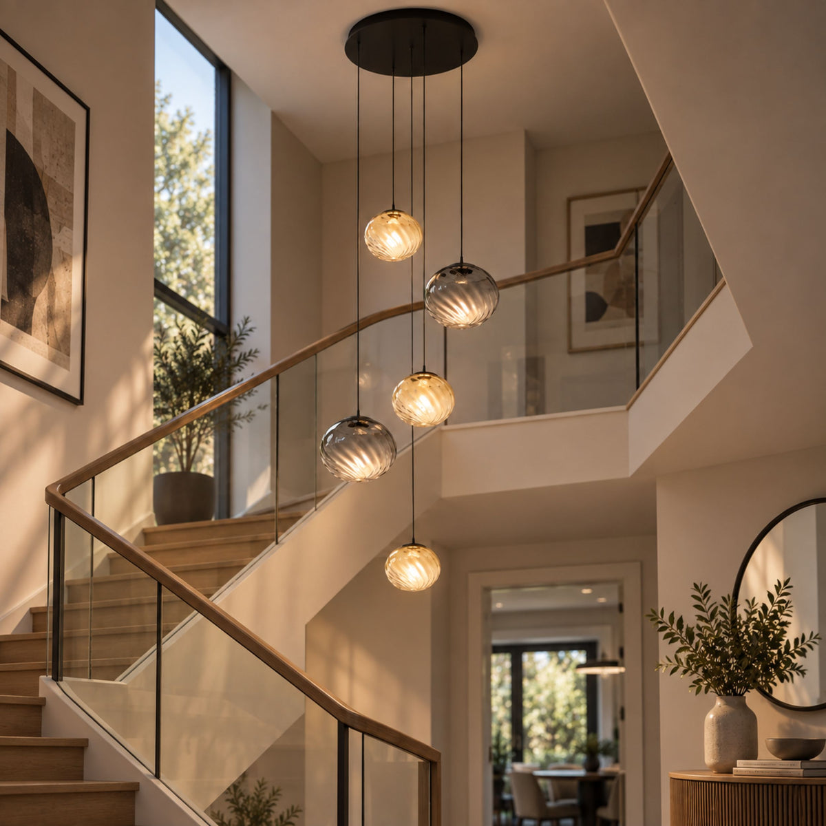 Pantoja 5 Light Multi Drop LED Ceiling Pendant