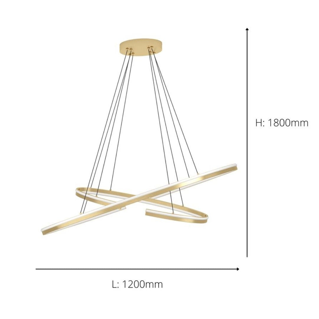 Bogado LED Gold Pendant Ceiling Light