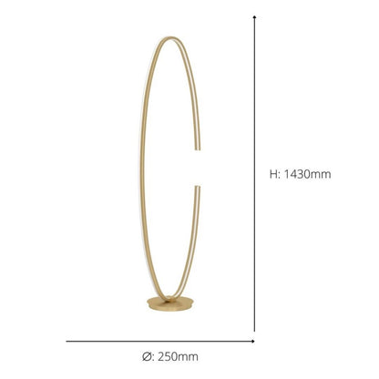 Bogado Gold LED Floor Lamp