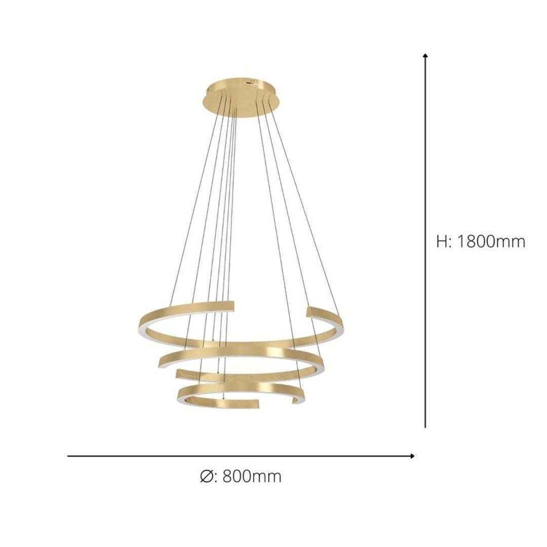 Labonete Gold LED Pendant Ceiling Light