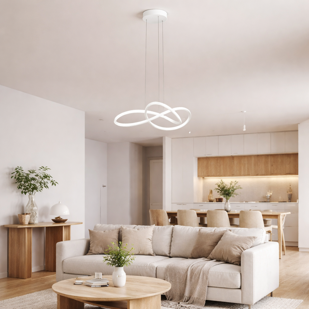 Riaza White LED Pendant Ceiling Light