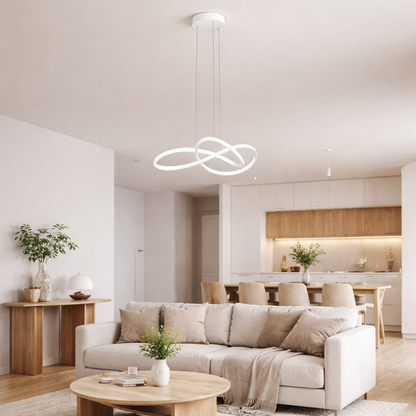 Riaza White LED Pendant Ceiling Light