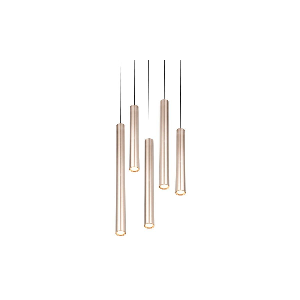 Arimato Gold 5 Light LED Ceiling Pendant Small
