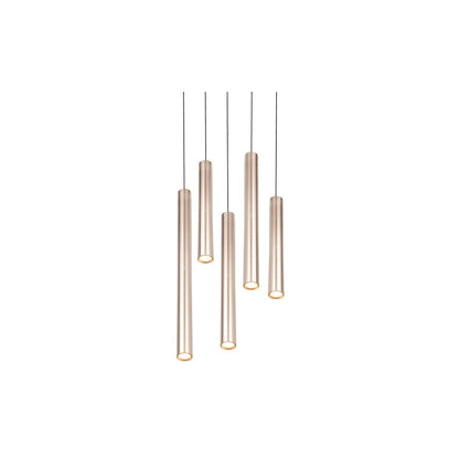 Arimato Gold 5 Light LED Ceiling Pendant Small