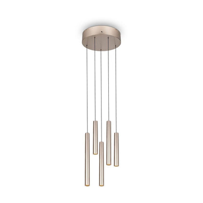 Arimato Gold 5 Light LED Ceiling Pendant Small