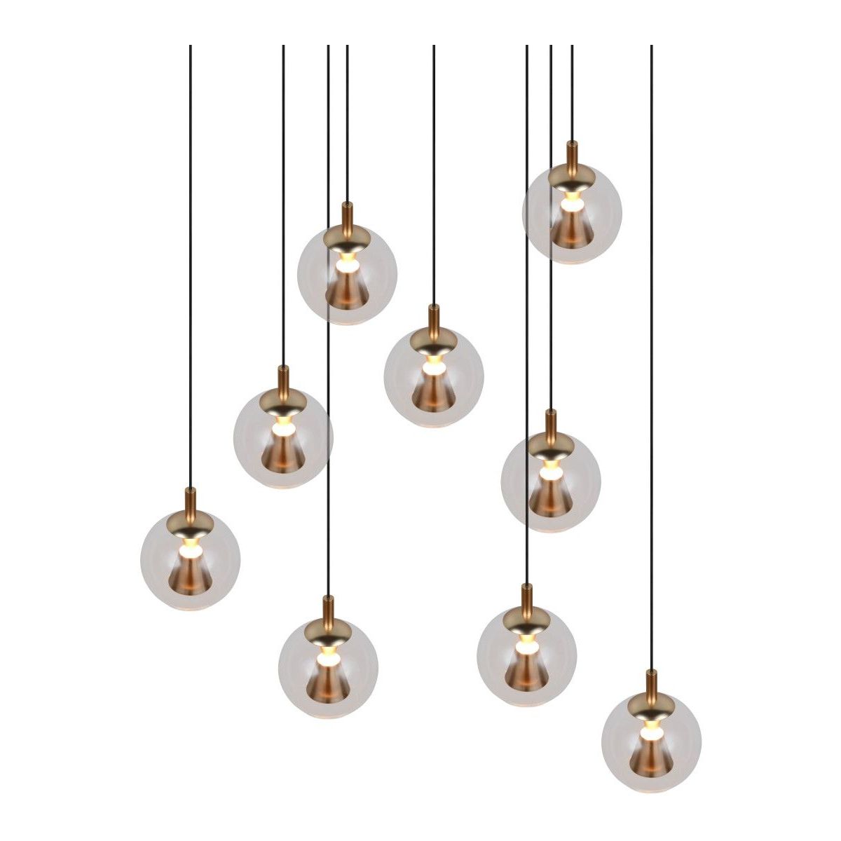 Solenne Black Multi-Light Chandelier