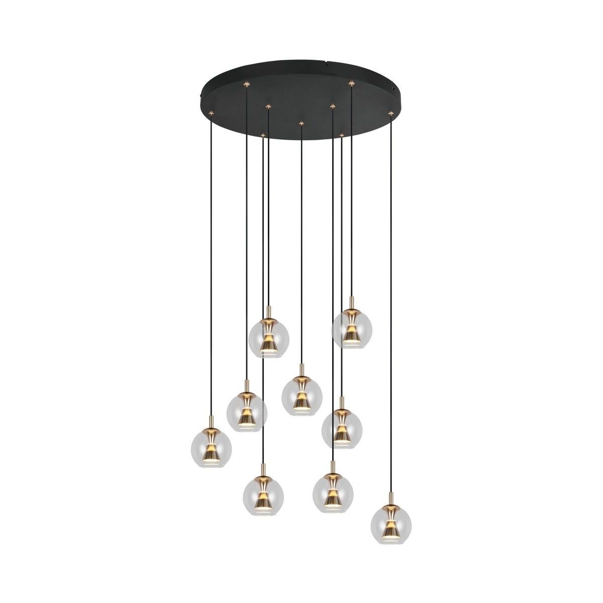 Solenne Black Multi-Light Chandelier