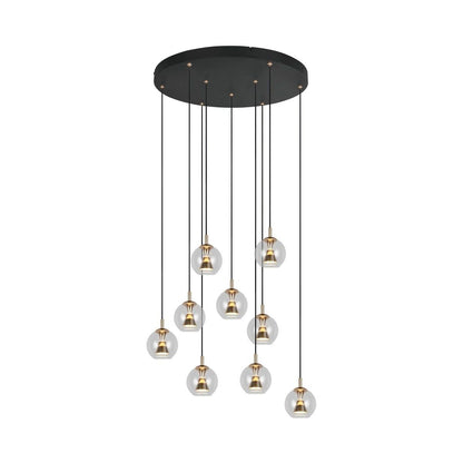 Solenne Black Multi-Light Chandelier