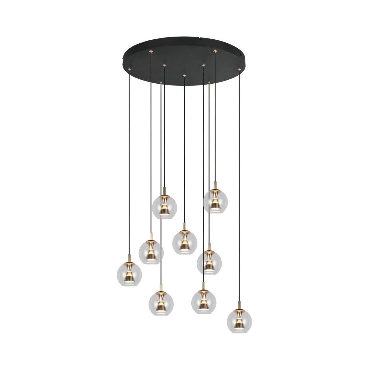 Solenne Black Multi-Light Chandelier