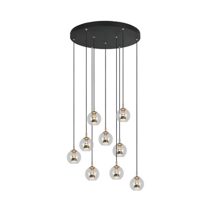 Solenne Black Multi-Light Chandelier