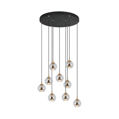 Solenne Black Multi-Light Chandelier