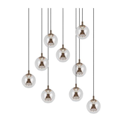 Solenne Black Multi-Light Chandelier