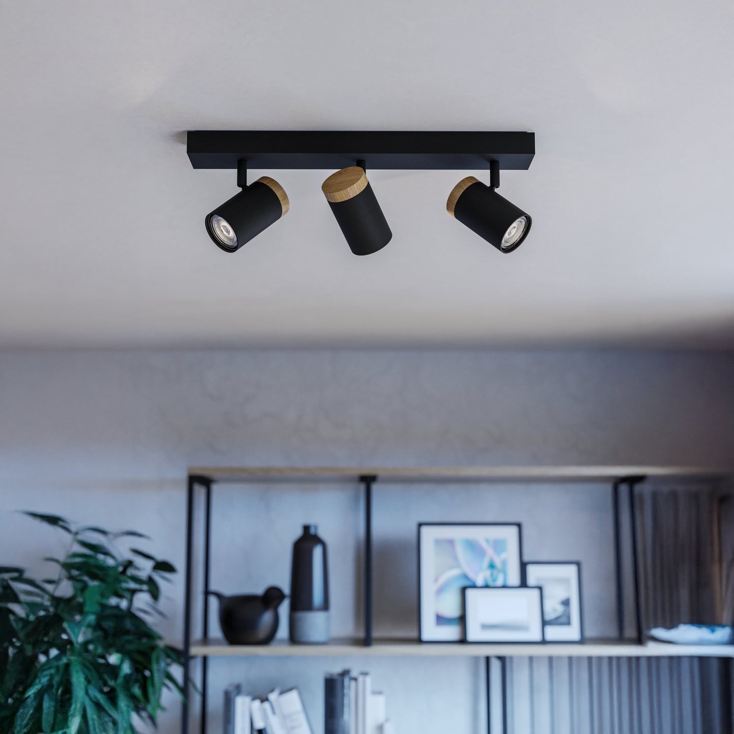 Cartagena 3-Light Black LED Spotlight Bar