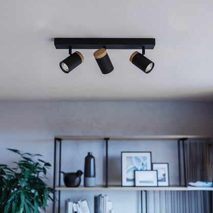 Cartagena 3-Light Black LED Spotlight Bar