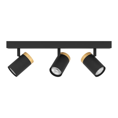 Cartagena 3-Light Black LED Spotlight Bar
