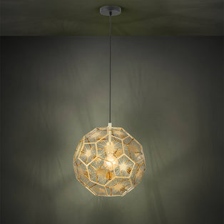 Skoura Black and Brass Ceiling Pendant Light