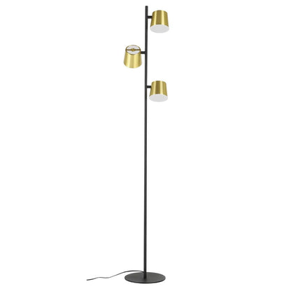 Altamari 3 Light LED Gold and Black Floor Lamp