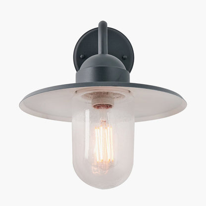 Lilium Outdoor Lantern Wall Light Grey