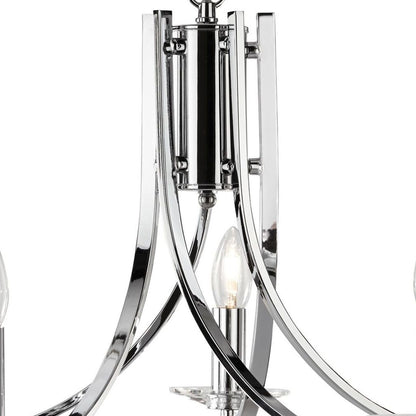 Ascona 5-Light Polished Chrome Chandelier Ceiling Light