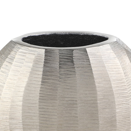 Abucay Silver Oval Vase