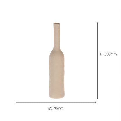 Cream Bottle Vase 350 x 70mm