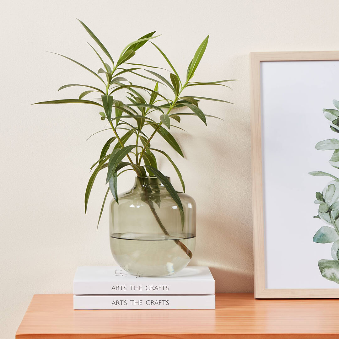 Siranana Round Green Vase