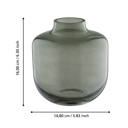 Siranana Round Green Vase