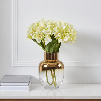 Siranana Gold and Glass Vase