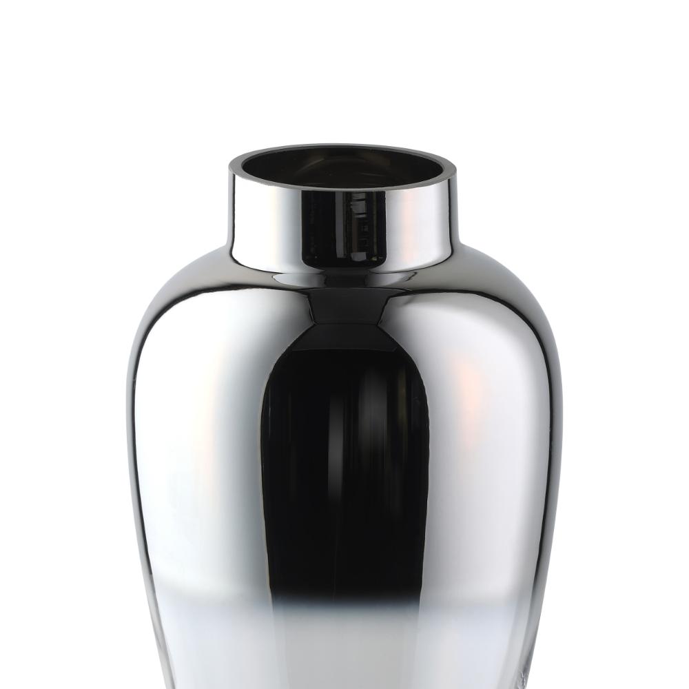 Kenyasi Silver Glass Vase