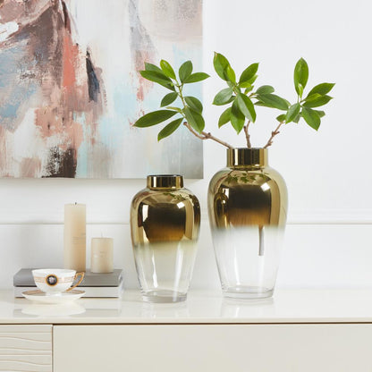 Kenyasi Gold Glass Large Vase