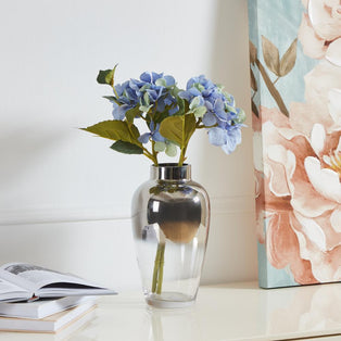 Kenyasi Silver Glass Large Vase