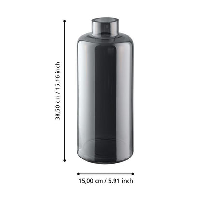 Nabas Black Mirrored Vase