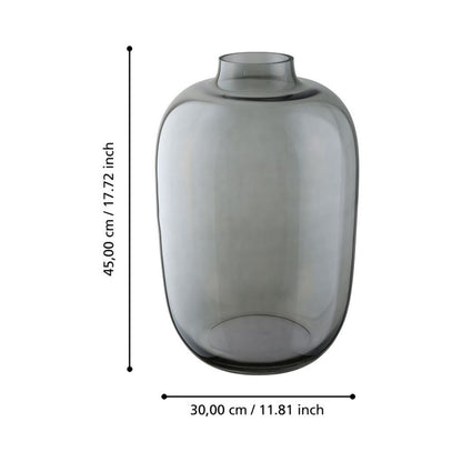 Culasi Grey Glass Vase Large