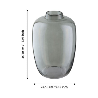 Culasi Grey Glass Vase Medium