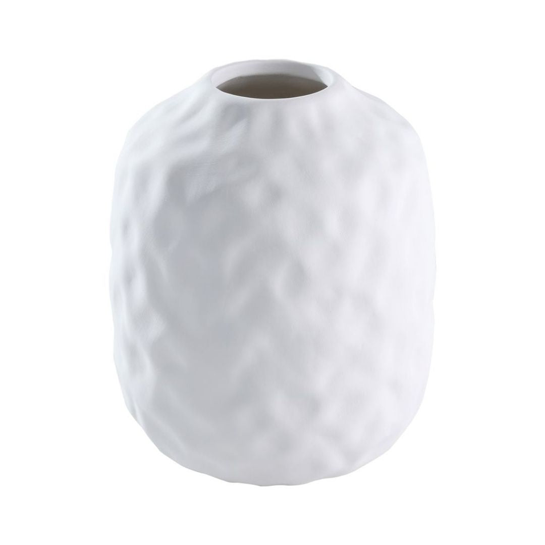 Lovran White Ceramic Vase Medium