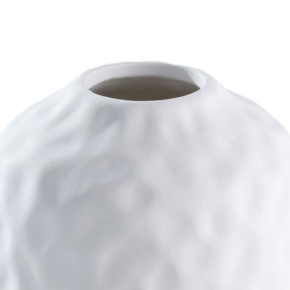 Lovran White Ceramic Vase Medium