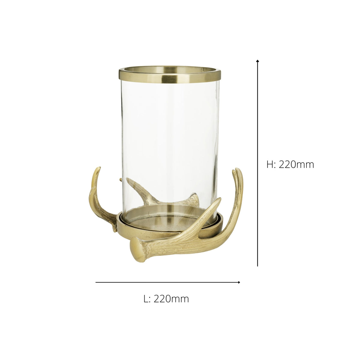 Selising Gold Candle Holder 22cm