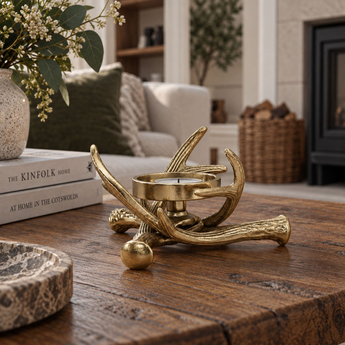 Selising Gold Candle Holder