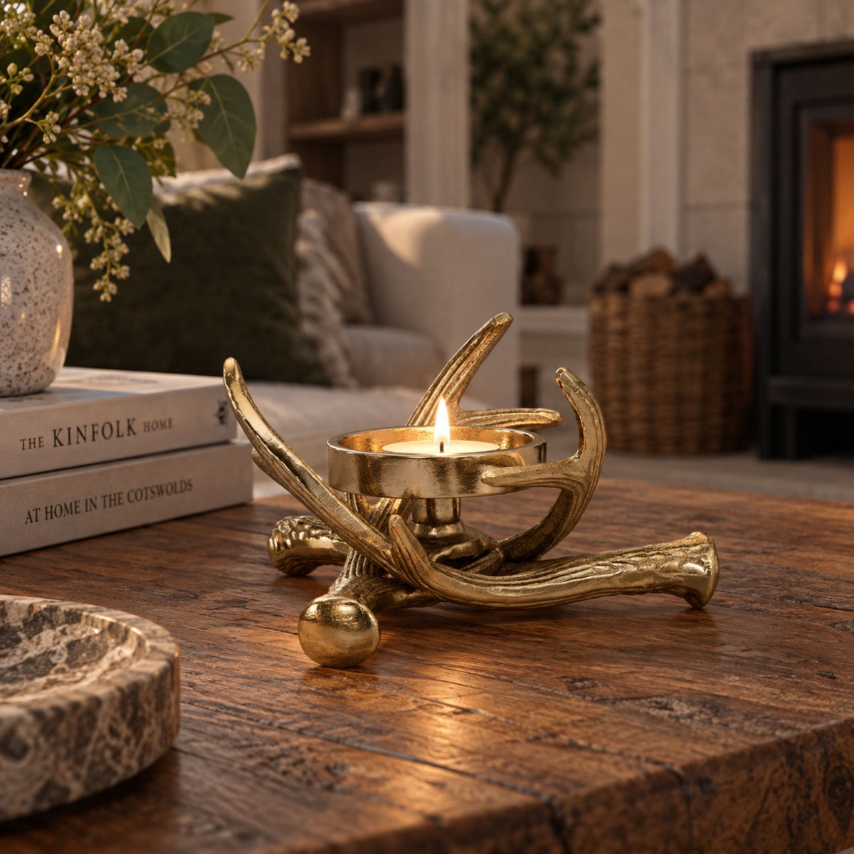 Selising Gold Candle Holder