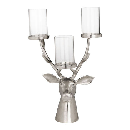 Braawe Silver Deer Multi Candle Holder