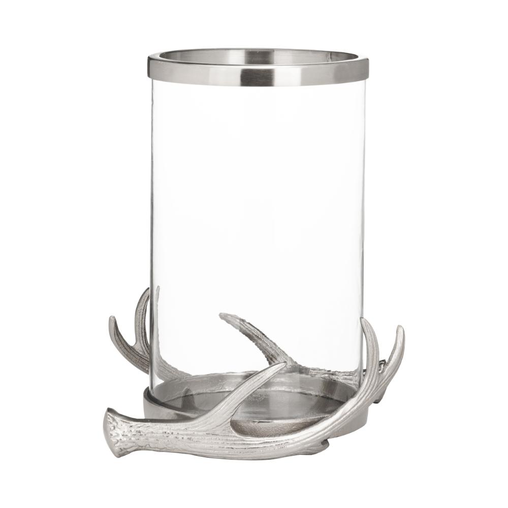 Selising Silver and Glass Candle Holder