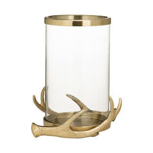 Selising Gold and Glass Candle Holder