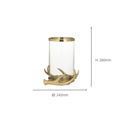 Selising Gold and Glass Candle Holder