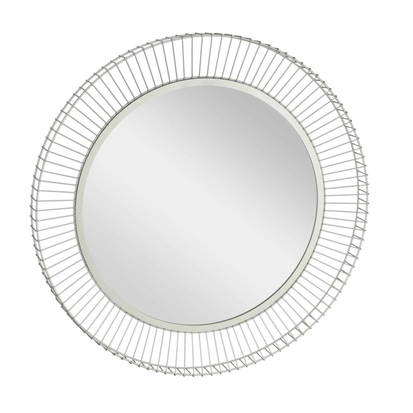 Masinloc Round Silver Mirror