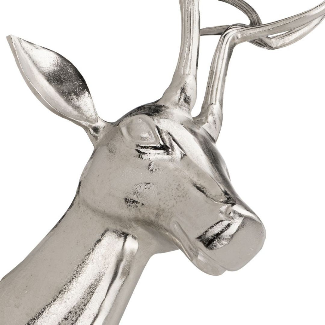 Braawe Silver Stag Wall Ornament