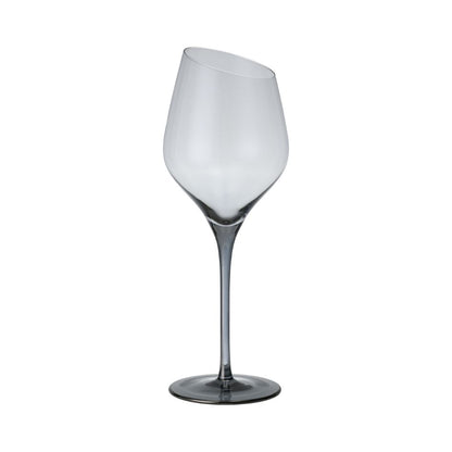 White Wine Glass with Angled Rim